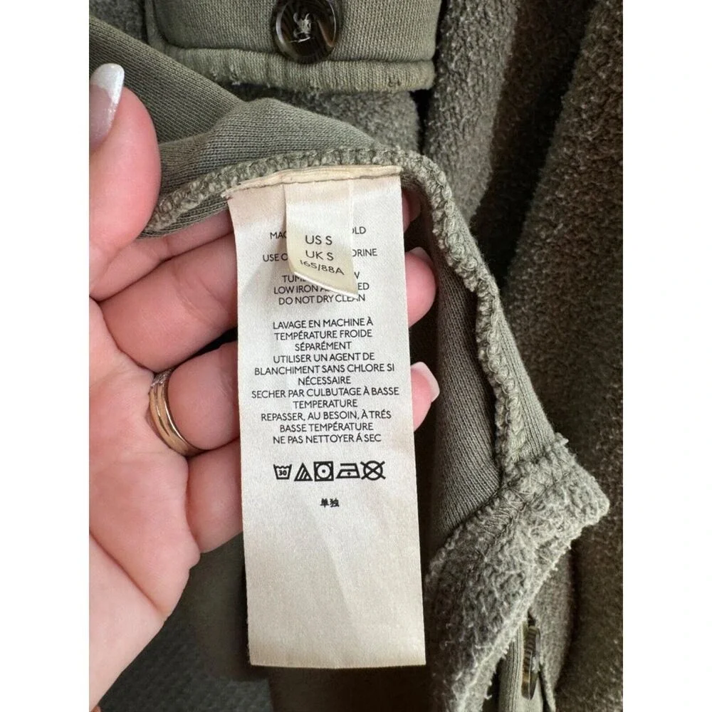 Free People Women's Dirty Olive Green Oversized Slouchy Ruby Jacket Size Small